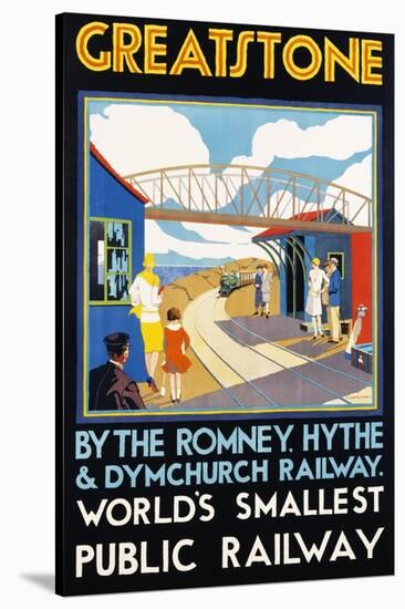 Greatstone - World's Smallest Public Railway Poster-N. Cramer Roberts-Stretched Canvas