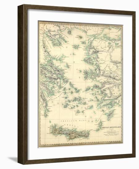 Grecian Archipelago, Ancient, c.1843-William Smith-Framed Art Print