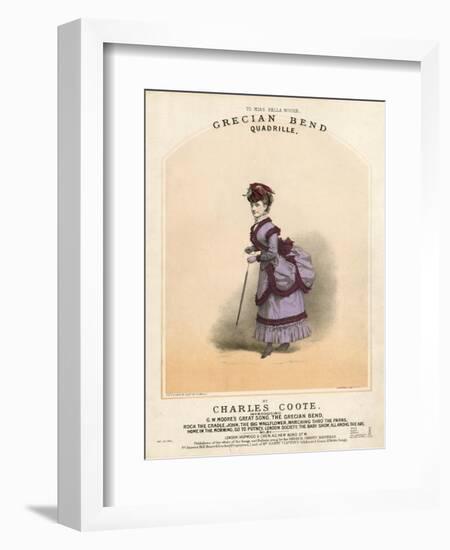 Grecian Bend Sheet Music-null-Framed Art Print