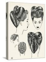 Grecian Contour Hairstyle Diagrams-null-Stretched Canvas