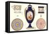 Grecian Style Urn and Pottery-null-Framed Stretched Canvas
