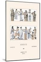 Grecian Women Dressing-Racinet-Mounted Art Print