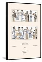 Grecian Women Dressing-Racinet-Framed Stretched Canvas