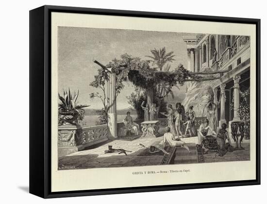 Greece and Rome - Rome: Tiberius in Capri-Ludwig Hans Fischer-Framed Stretched Canvas