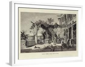 Greece and Rome - Rome: Tiberius in Capri-Ludwig Hans Fischer-Framed Giclee Print