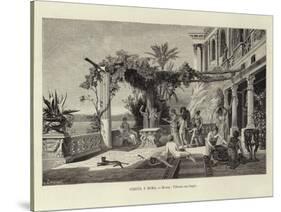 Greece and Rome - Rome: Tiberius in Capri-Ludwig Hans Fischer-Stretched Canvas