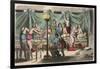 Greece at the time of the Republics: Banquet and gymnastic,-Heinrich Leutemann-Framed Giclee Print