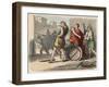 Greece at the time of the Republics: Warriors wear their armor,-Heinrich Leutemann-Framed Giclee Print