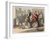 Greece at the time of the Republics: Warriors wear their armor,-Heinrich Leutemann-Framed Giclee Print