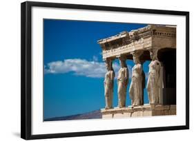 Greece Athens Acropolis Statues-Vladimir Kostka-Framed Art Print