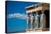 Greece Athens Acropolis Statues-Vladimir Kostka-Stretched Canvas