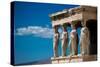 Greece Athens Acropolis Statues-Vladimir Kostka-Stretched Canvas