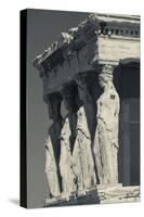 Greece, Athens, Acropolis, the Erechtheion, Porch of the Caryatids-Walter Bibikow-Stretched Canvas