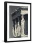 Greece, Athens, Acropolis, the Erechtheion, Porch of the Caryatids-Walter Bibikow-Framed Photographic Print