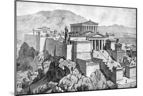 Greece, Athens, Acropolis-null-Mounted Art Print