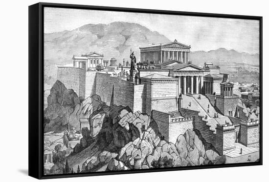Greece, Athens, Acropolis-null-Framed Stretched Canvas