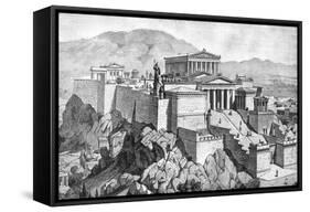 Greece, Athens, Acropolis-null-Framed Stretched Canvas