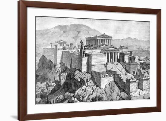 Greece, Athens, Acropolis-null-Framed Premium Giclee Print