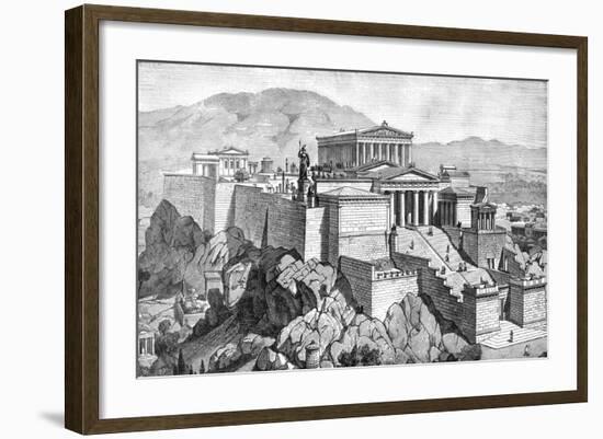 Greece, Athens, Acropolis-null-Framed Art Print