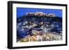 Greece, Athens of Monastiraki Square and Acropolis-Walter Bibikow-Framed Photographic Print