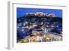 Greece, Athens of Monastiraki Square and Acropolis-Walter Bibikow-Framed Photographic Print