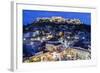 Greece, Athens of Monastiraki Square and Acropolis-Walter Bibikow-Framed Photographic Print