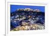 Greece, Athens of Monastiraki Square and Acropolis-Walter Bibikow-Framed Photographic Print