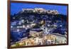 Greece, Athens of Monastiraki Square and Acropolis-Walter Bibikow-Framed Photographic Print