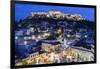 Greece, Athens of Monastiraki Square and Acropolis-Walter Bibikow-Framed Photographic Print