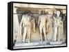 Greece, Athens, the Acropolis of Athens, Dionysus Theatre, Reliefs of Proscenium-null-Framed Stretched Canvas