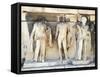 Greece, Athens, the Acropolis of Athens, Dionysus Theatre, Reliefs of Proscenium-null-Framed Stretched Canvas