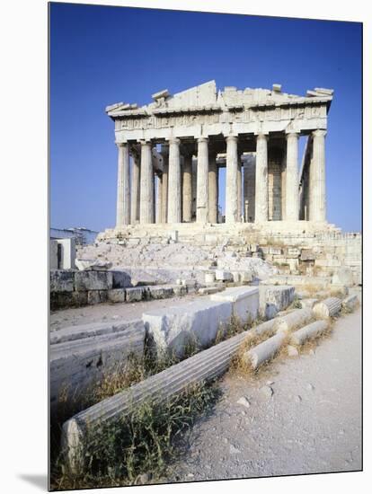 Greece, Athens, the Acropolis of Athens, West Facade of Parthenon,5th Century BC, Ancient Greece-null-Mounted Giclee Print