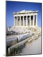 Greece, Athens, the Acropolis of Athens, West Facade of Parthenon,5th Century BC, Ancient Greece-null-Mounted Giclee Print