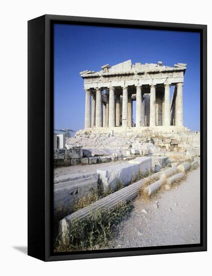 Greece, Athens, the Acropolis of Athens, West Facade of Parthenon,5th Century BC, Ancient Greece-null-Framed Stretched Canvas