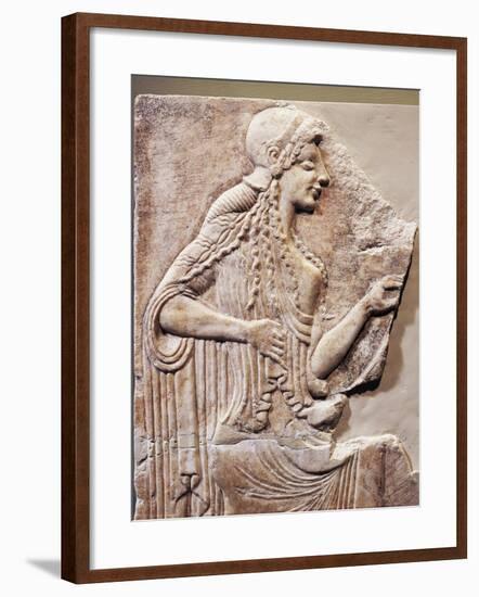 Greece, Athens, Votive Bas-Relief Portraying Athena-null-Framed Giclee Print