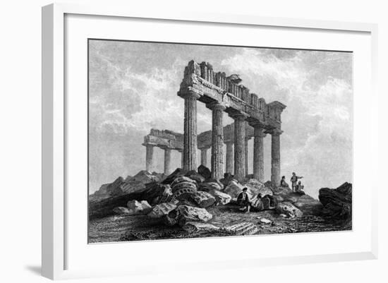 Greece Athens-W Page-Framed Art Print