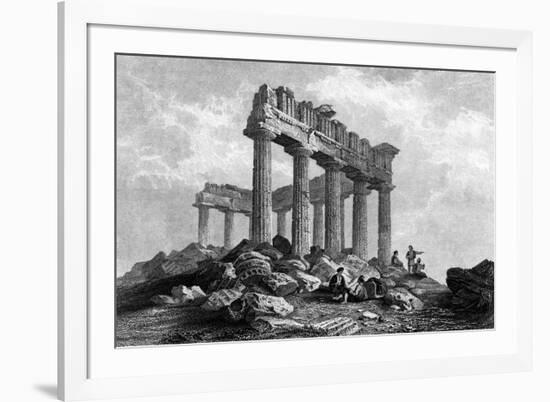 Greece Athens-W Page-Framed Premium Giclee Print