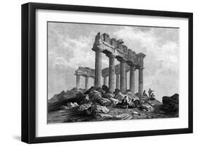 Greece Athens-W Page-Framed Art Print