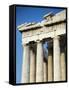 Greece, Attica, Acropolis of Athens Parthenon, Detail of the Western Front-null-Framed Stretched Canvas