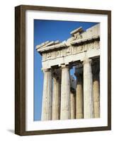 Greece, Attica, Acropolis of Athens Parthenon, Detail of the Western Front-null-Framed Giclee Print