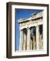 Greece, Attica, Acropolis of Athens Parthenon, Detail of the Western Front-null-Framed Giclee Print