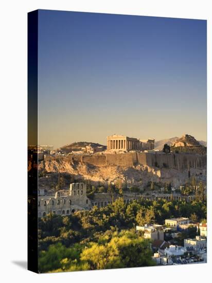 Greece, Attica, Athens, the Acropolis and Parthenon-Michele Falzone-Stretched Canvas