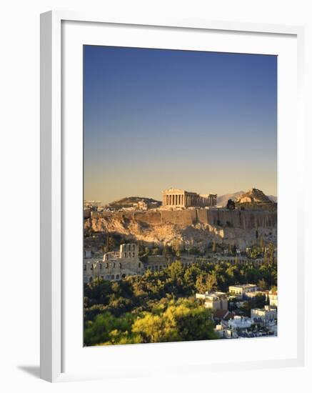 Greece, Attica, Athens, the Acropolis and Parthenon-Michele Falzone-Framed Photographic Print