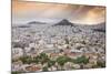 Greece, Attica, Athens, View of Central Athens - Plaka Towards Lykavittos Hill-Jane Sweeney-Mounted Photographic Print