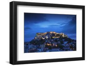 Greece, Attica, Athens, View of Plaka and the Acropolis-Jane Sweeney-Framed Photographic Print