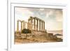 Greece, Attica, Cape Sounion, Temple of Poseidon-Jane Sweeney-Framed Photographic Print