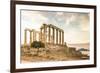 Greece, Attica, Cape Sounion, Temple of Poseidon-Jane Sweeney-Framed Photographic Print