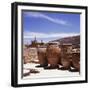 Greece: Carved Stone Pots on Archaeological Site, Knossos, Aegean Island of Crete-null-Framed Photographic Print