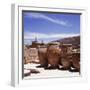 Greece: Carved Stone Pots on Archaeological Site, Knossos, Aegean Island of Crete-null-Framed Photographic Print