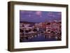 Greece, Crete, Agios Nikolaos, Lake Voulismeni, Dusk-Catharina Lux-Framed Photographic Print